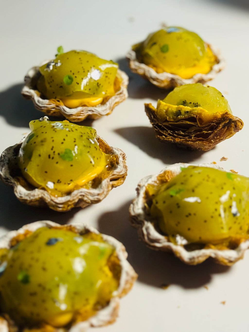 法式奇異果果凍酥皮撻 French Kiwi Gelée Puff Feuilleté Tart