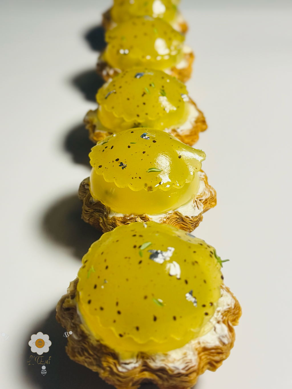 法式奇異果果凍酥皮撻 French Kiwi Gelée Puff Feuilleté Tart | L'Œuf 樂芙