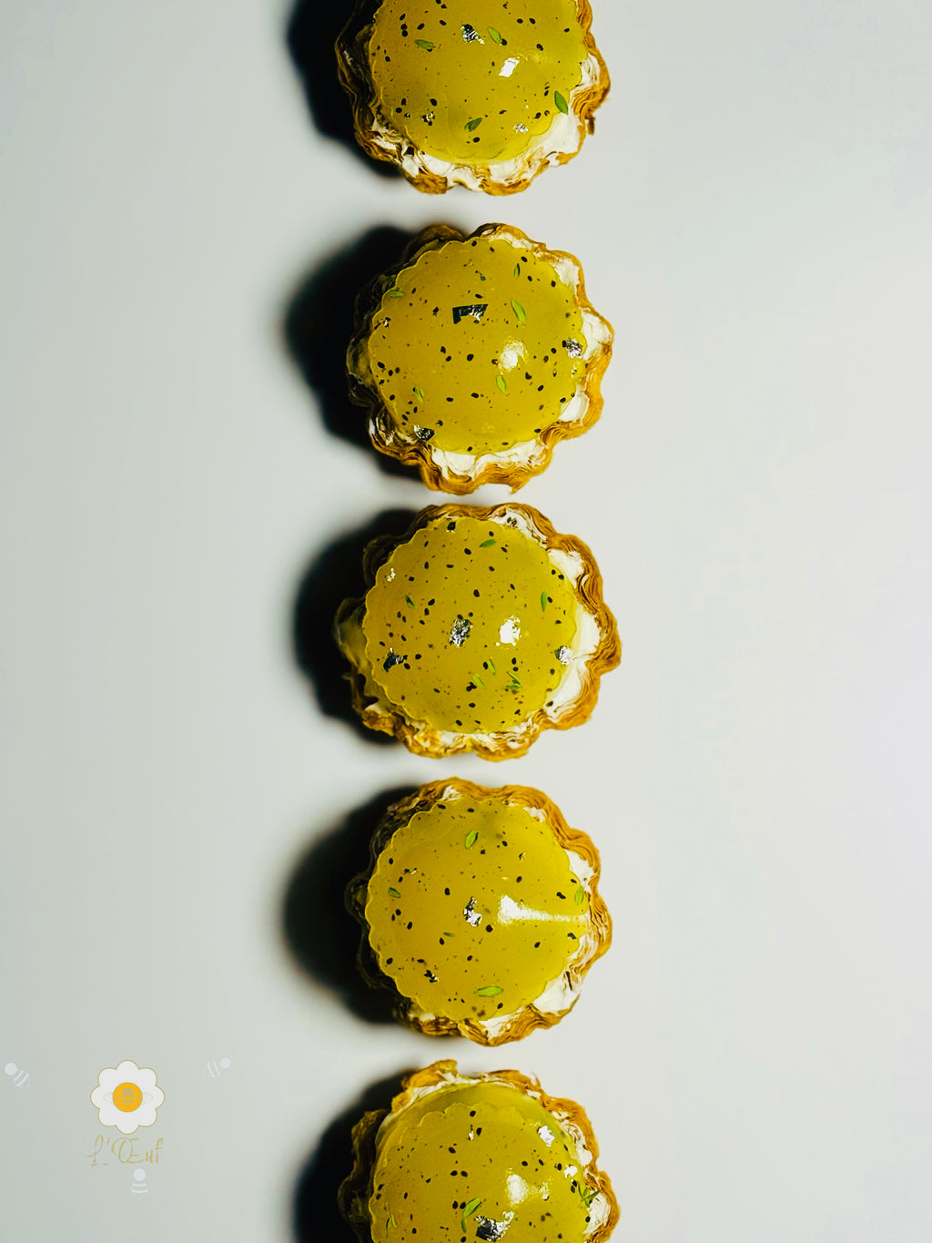 法式奇異果果凍酥皮撻 French Kiwi Gelée Puff Feuilleté Tart — Close-up | L'Œuf 樂芙