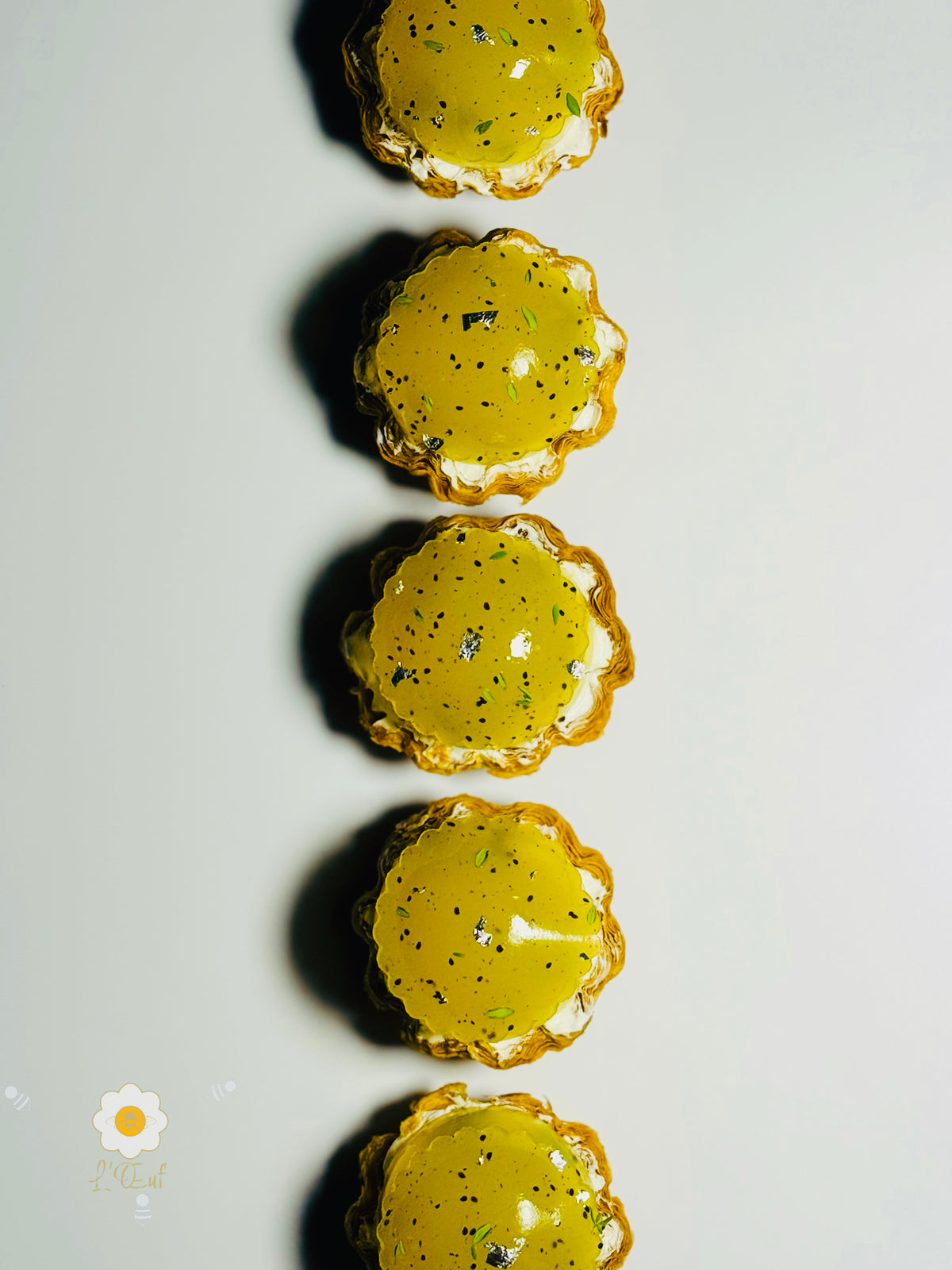 法式奇異果果凍酥皮撻 French Kiwi Gelée Puff Feuilleté Tart — Close-up | L'Œuf 樂芙