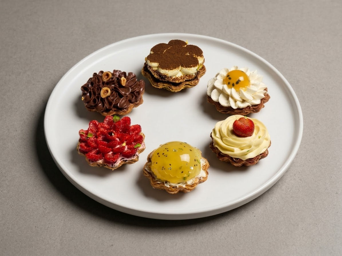 6件裝法式酥皮撻組合 Six-Piece Feuilleté Tart Collection | L'Œuf 樂芙