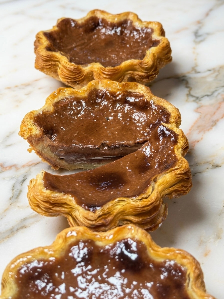法芙娜55%黑朱古力布丁撻 Valrhona 55% Dark Chocolate Flan pâtissier