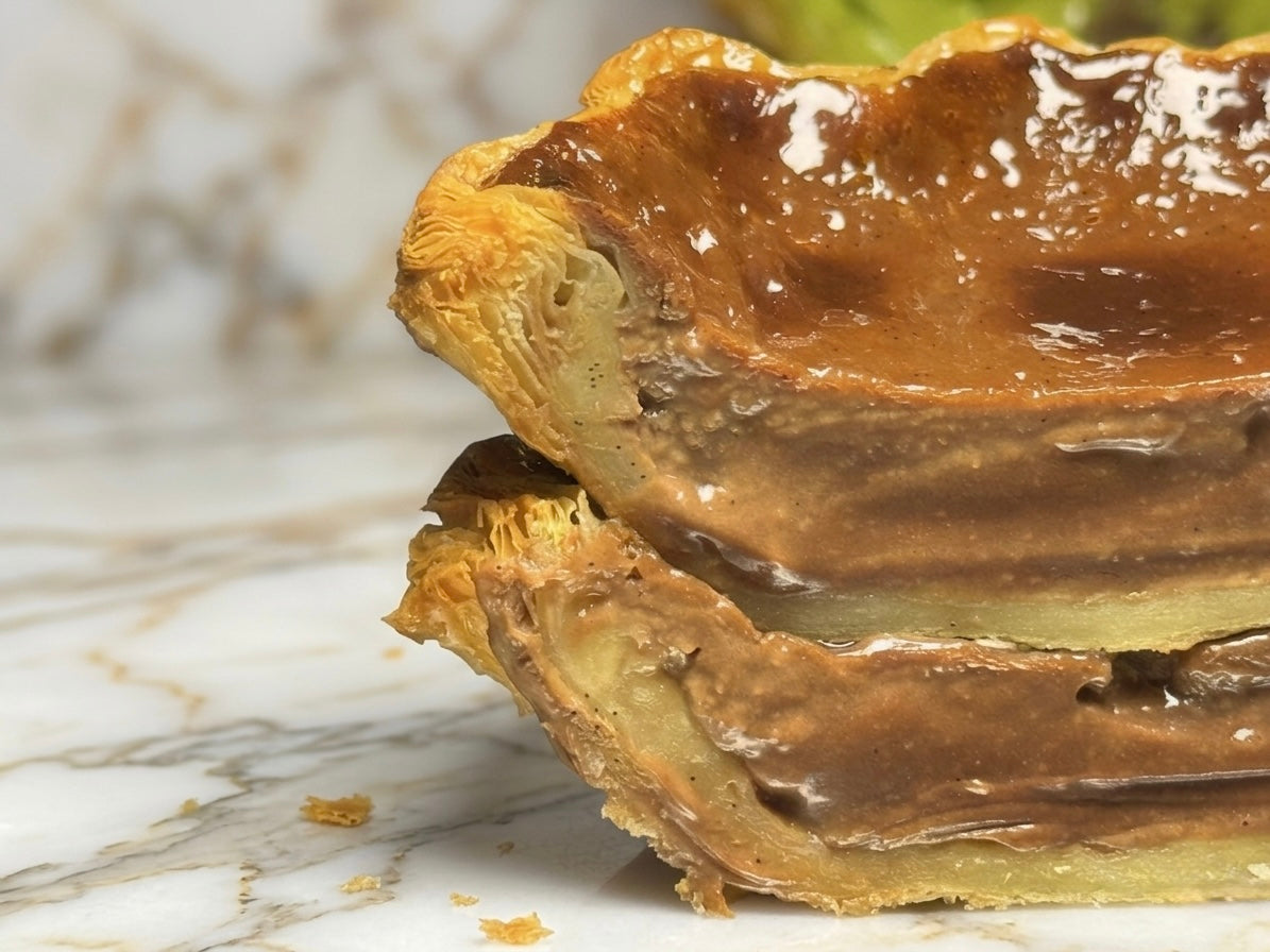 法芙娜55%黑朱古力布丁撻 Valrhona 55% Dark Chocolate Flan pâtissier