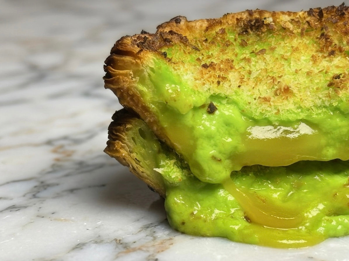 南洋斑蘭咖椰布丁撻 Pandan Kaya Coconut Flan pâtissier